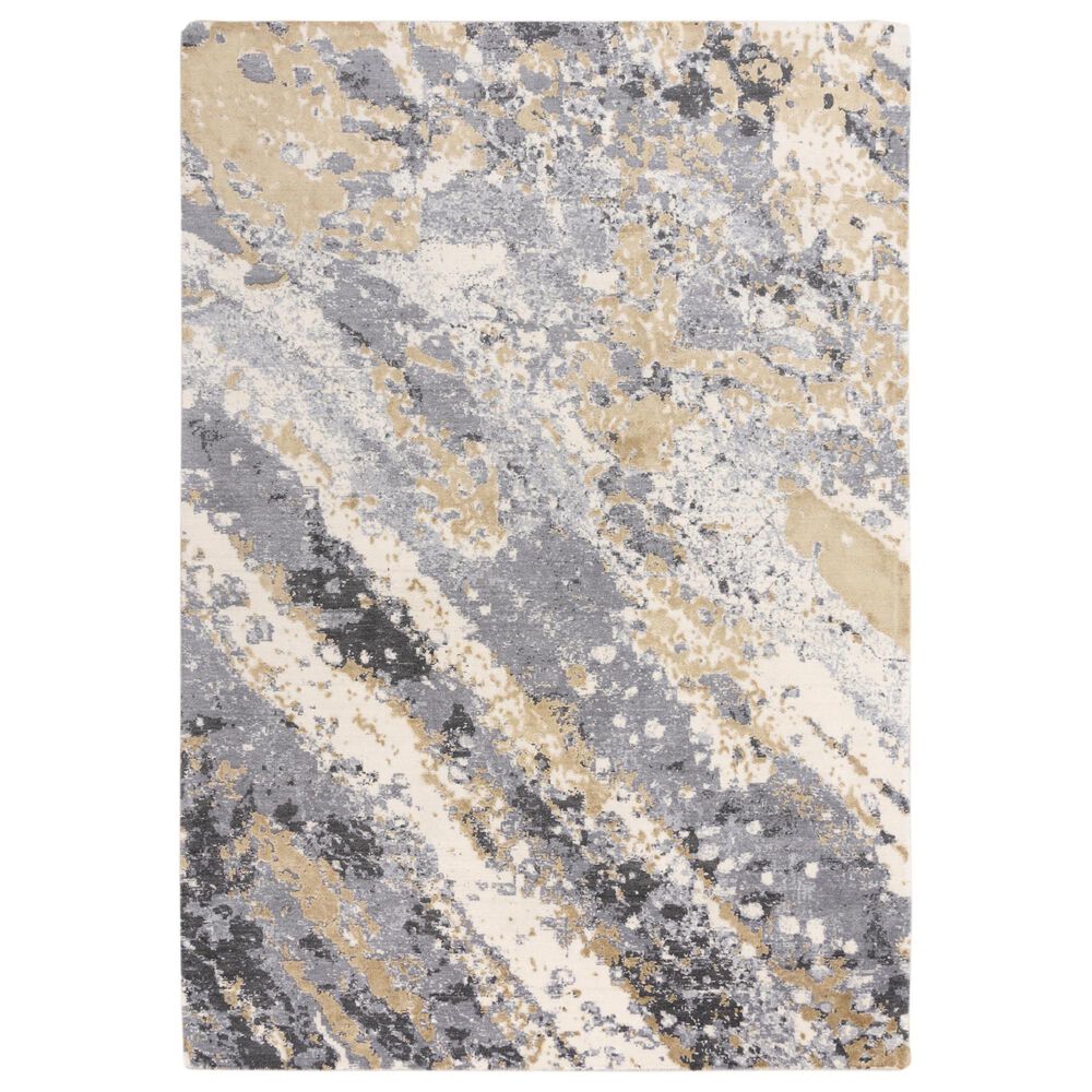 RIZZY Bolero Gray and Multicolor 12" x 15" Area Rug, , large