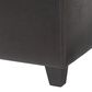 Baxton Studio Small Cube Storage Ottoman in Dark Brown, , large