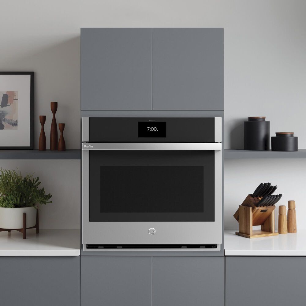 GE Profile 30&quot; Convection Single Wall Oven in Stainless Steel, , large