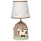 Lambs & Ivy Farmyard Friends Table Lamp in Brown and White, , large