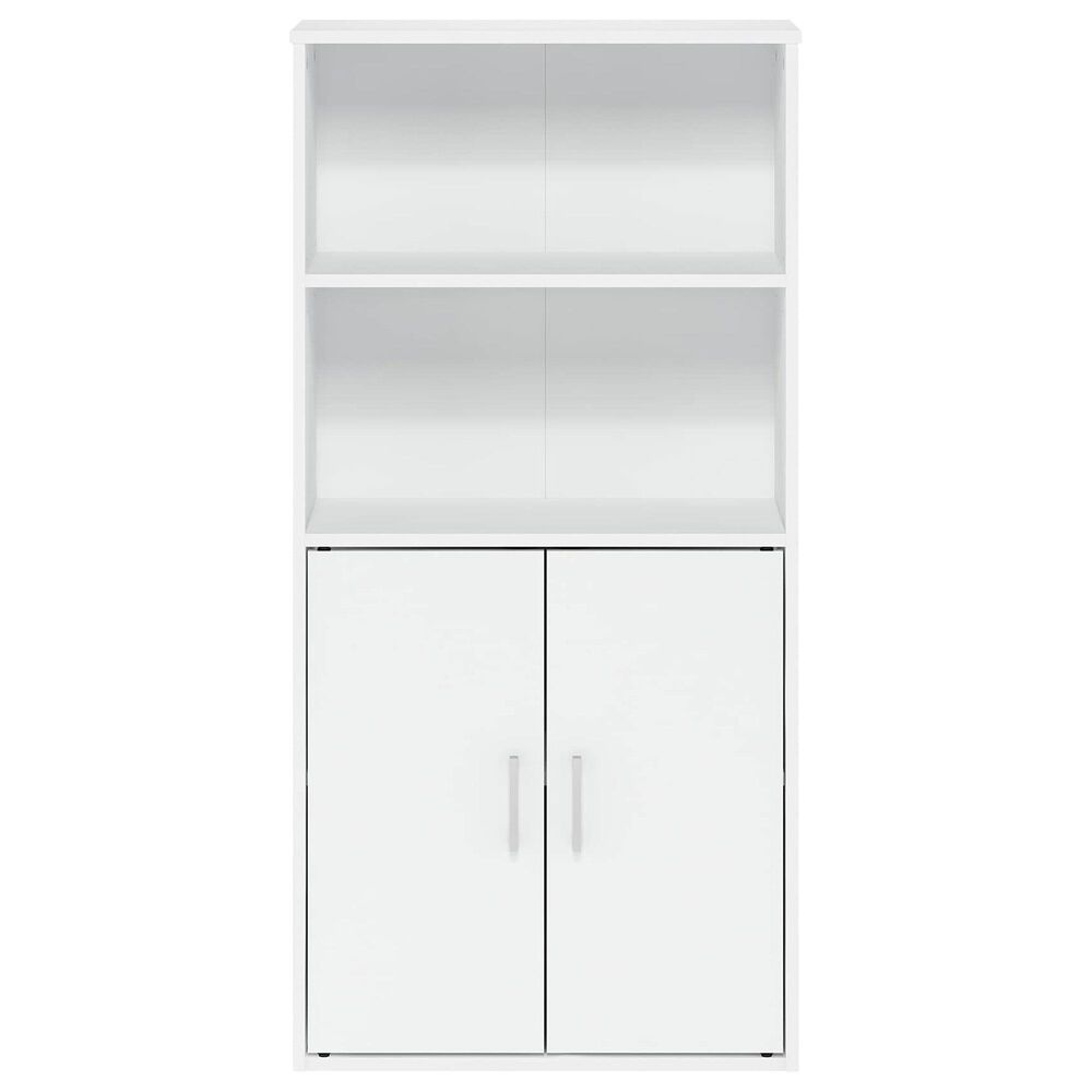 HOMLUX 4-Tier Open Shelf Display Bookcase in White, , large