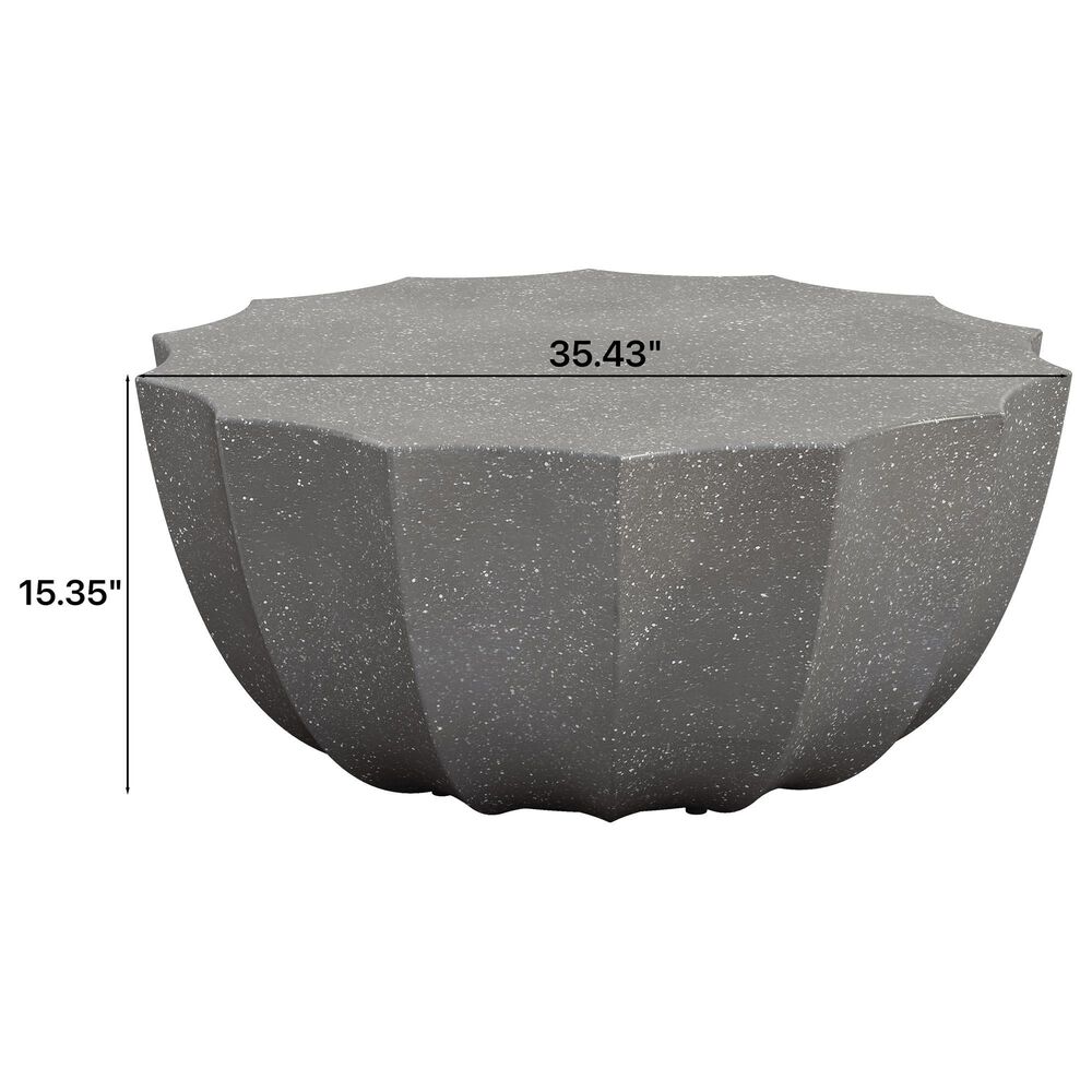 Hearth and Haven Outdoor Waterproof Coffee Table in Grey, , large