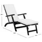 Safavieh Piscataway Patio Lounge Chair in Black, , large