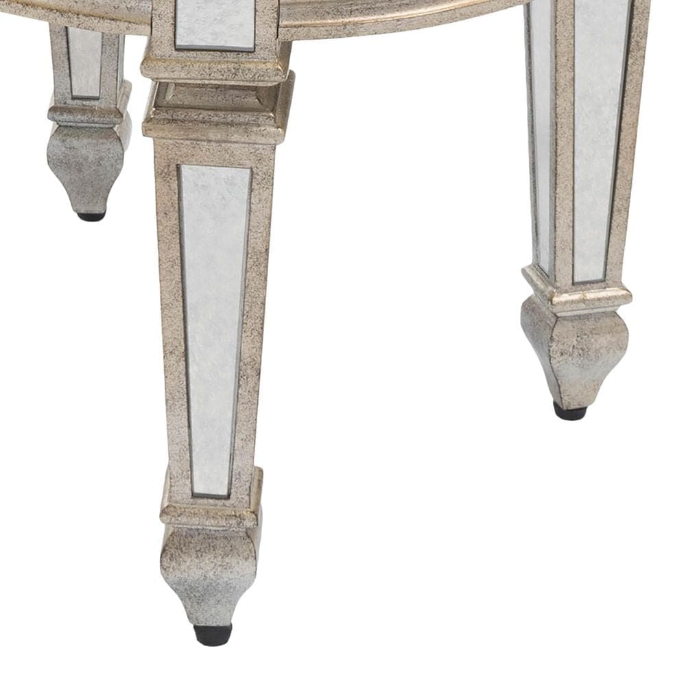 Butler Rebecca Vanity Stool in Silver, , large
