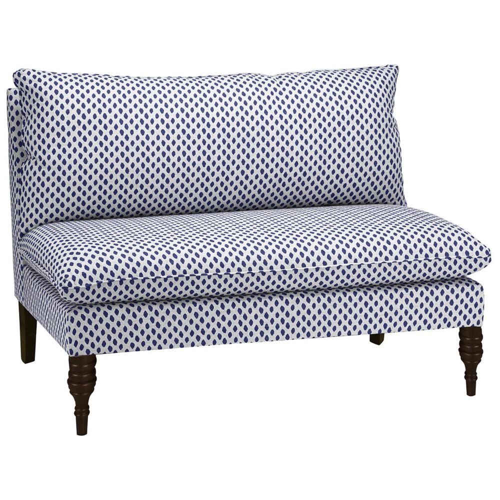 Skyline Furniture Armless Loveseat in Sahara Midnight White Flax, , large