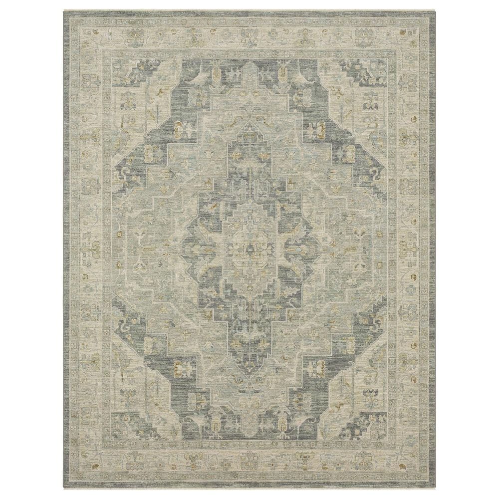 Karastan Adalia Kumra 6"7" x 9"6" Dark Gray Area Rug, , large