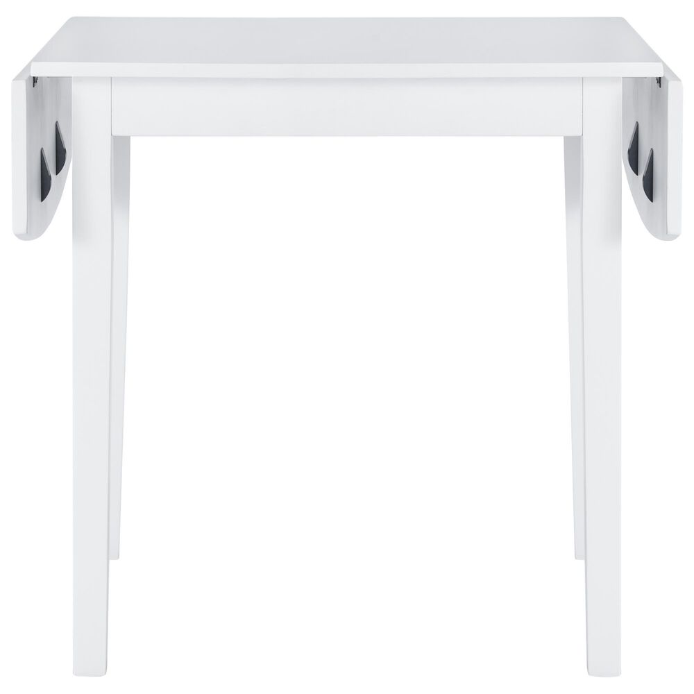Linon Home Decor Torino Drop Leaf Dining Table in White - Table Only, , large