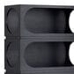 Slatehouse Ezra 5-Shelf Etagere in Black, , large