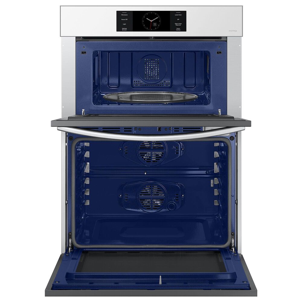 Samsung Bespoke 2-Piece Kitchen Package with White Bespoke 30" Combination Wall Oven and Stainless Steel 36" Gas Cooktop, , large