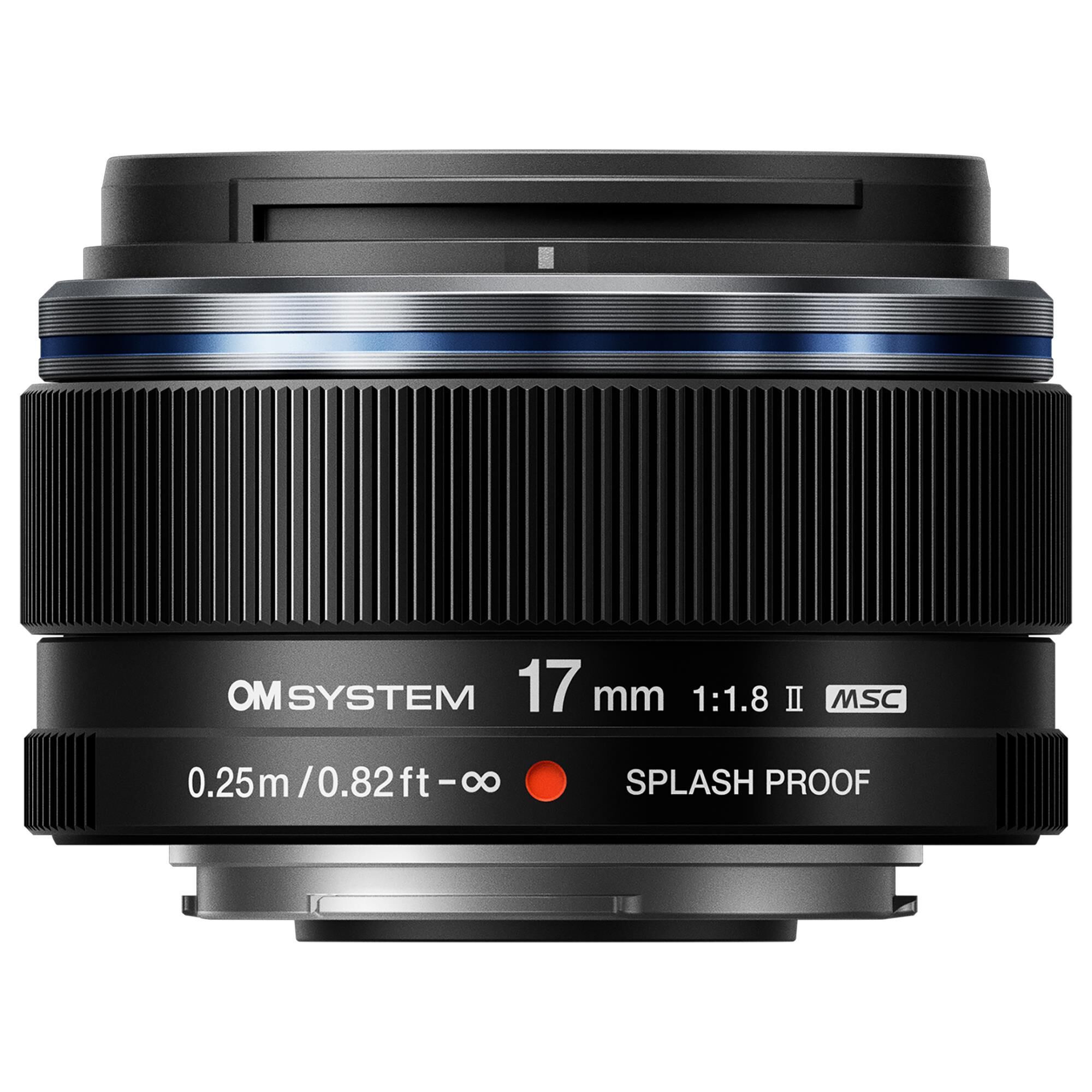 OM- System M.Zuiko Digital 17mm f/1.8 II Lens in Black