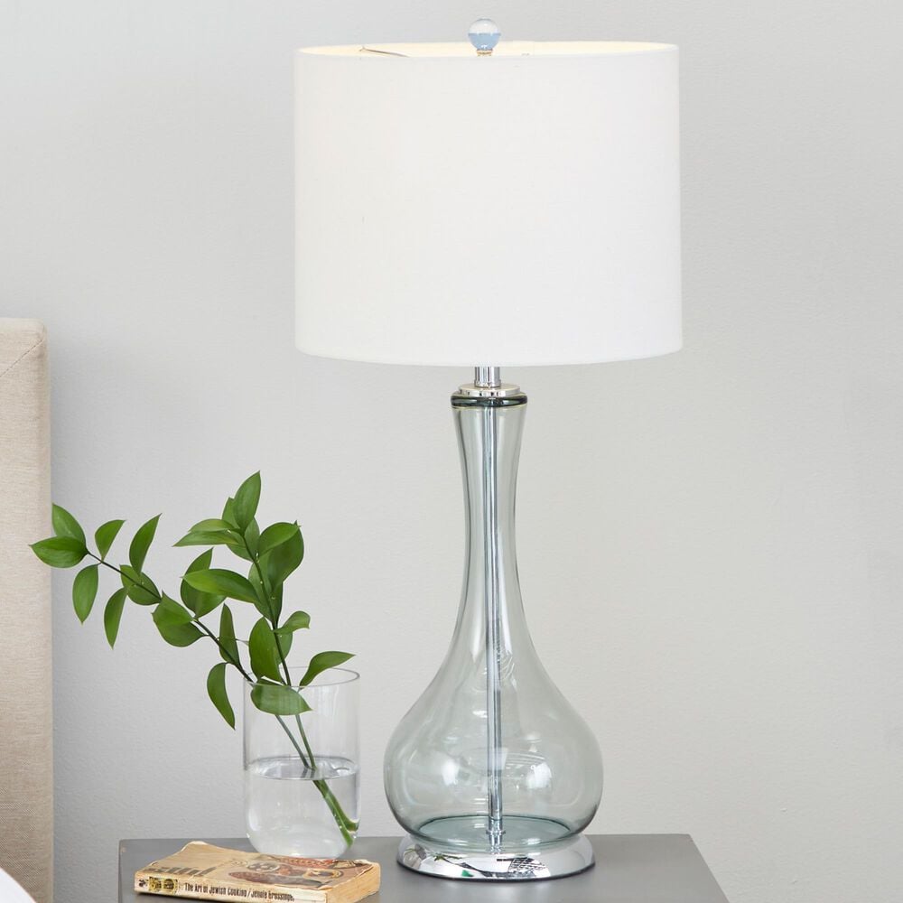 Maple and Jade Metal and Glass Table Lamp in Blue (Set of 2), , large