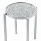 HOMLUX Abbe End Table in Chrome, , large