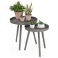 Timberlake Lavish Home 2-Piece End Table in Slate Gray, , large