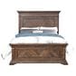 New Heritage Design Mar Vista Queen Bed in Brushed Walnut with USB Ports, , large