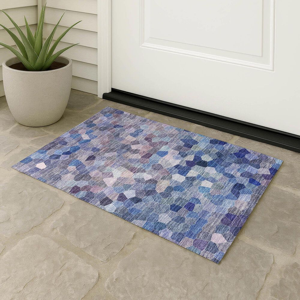 Dalyn Rug Company Kaleidoscope Baltic 1'8" x 2'6" Indoor/Outdoor Area Rug, , large