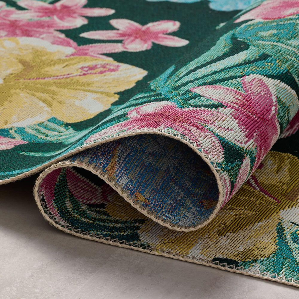 Loloi Botanical Midnight and Multicolor 7&#39;10&quot; x 11&#39;2&quot; Indoor/Outdoor Area Rug, , large