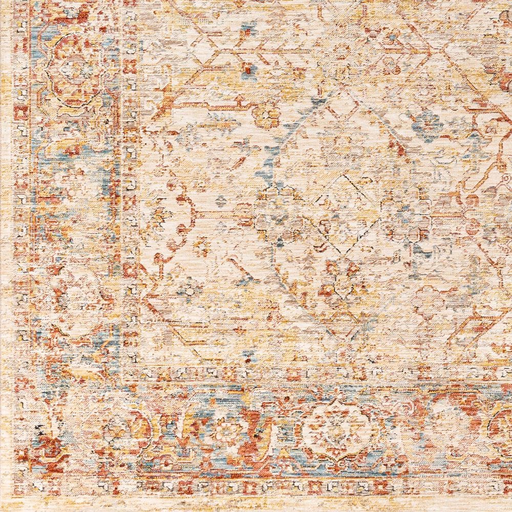 Surya Aspendos 2&#39;7&quot; x 7&#39;3&quot; Dusty Pink, Rust, Burgandy, Wheat, Taupe, Gray, Denim, Black and Cream Runner, , large