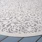 Safavieh Cabana CBN662A 8" Round Ivory and Grey Indoor/Outdoor Area Performance Rug, , large