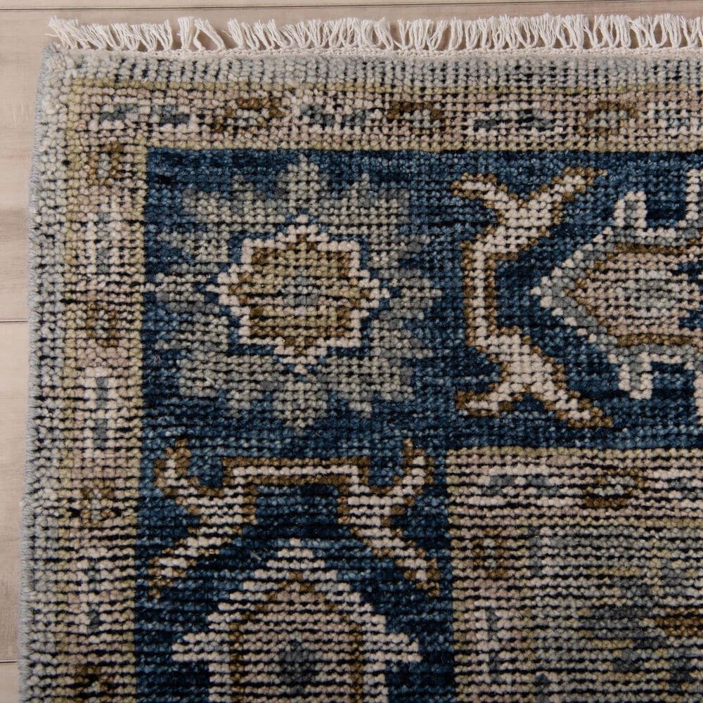 RIZZY Centra Gray and Blue 3' x 10' Runner, , large