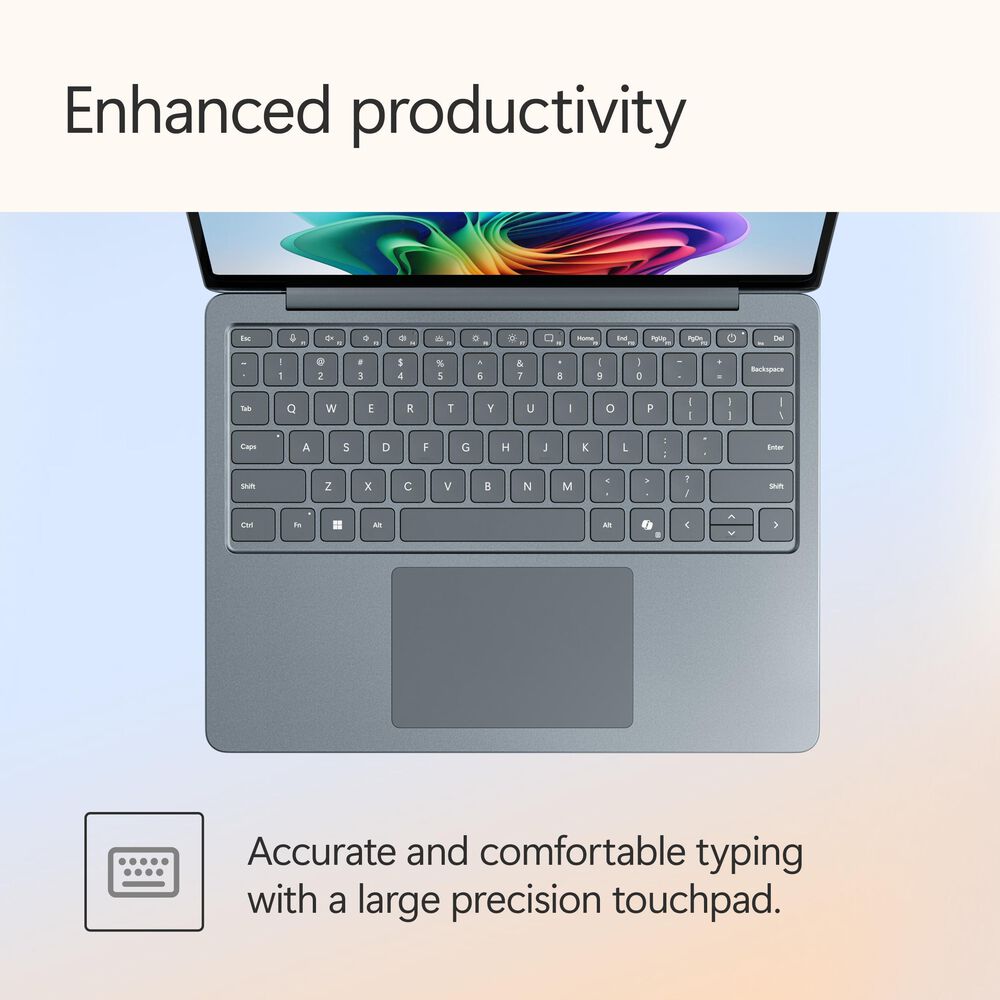 Microsoft Surface Copilot+ PC 13&quot; Touchscreen Laptop - Qualcomm Snapdragon X Plus - 16GB RAM - 512GB UFS - Windows 11 Home - Ocean - Device Only - &#40;Latest Model&#41;, , large