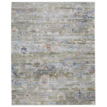 Feizy Melrose 7"10" x 10"3" Green and Ivory Area Rug, , large