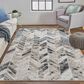 Feizy Micah 3"11" x 6" Gray and Silver Runner, , large