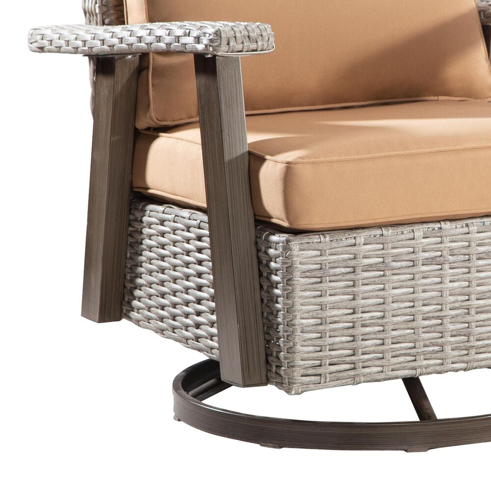 Sunwell Garden 3-Piece Patio Chat Set in Tan, , large