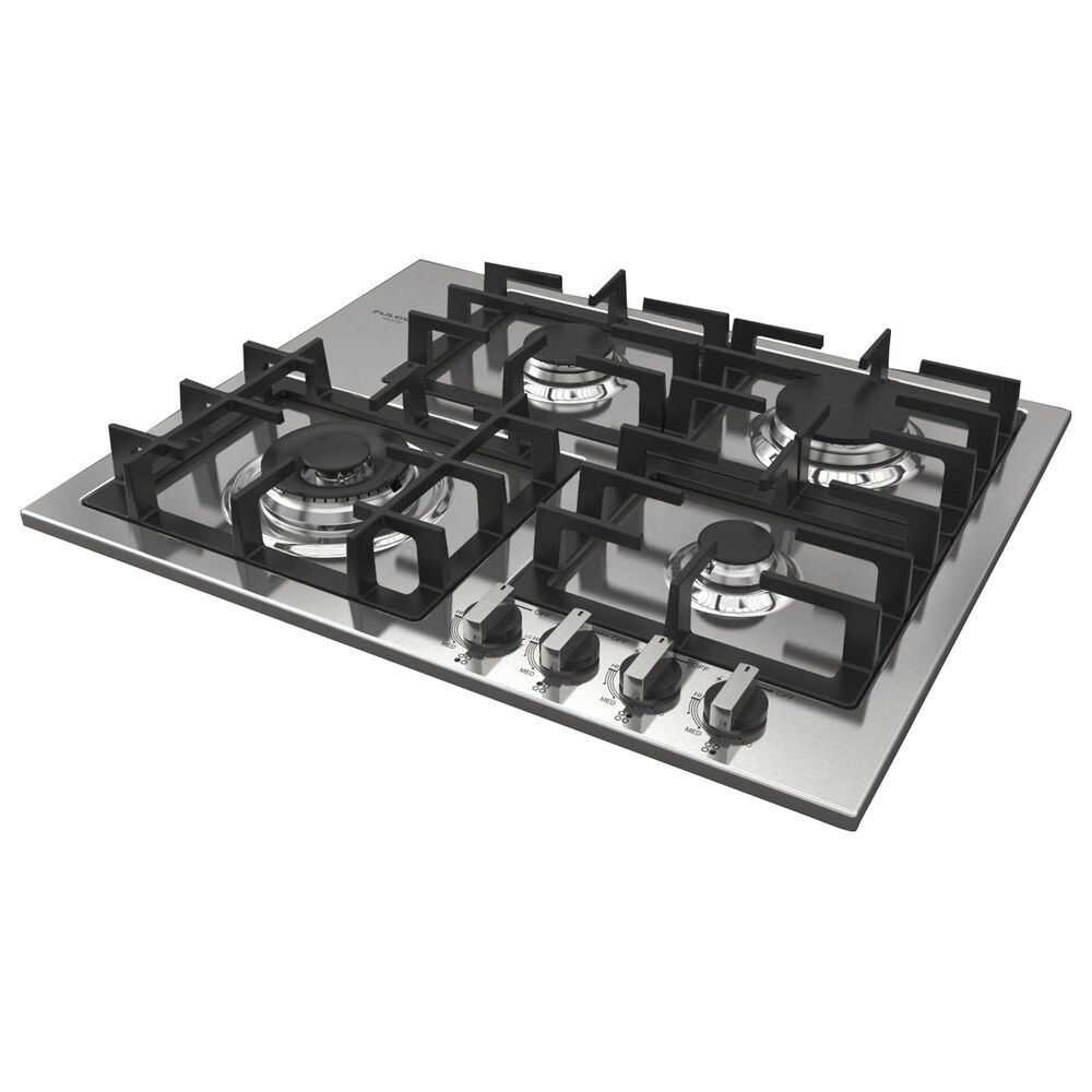 Fulgor Milano 400 Series 24&quot; Gas Cooktop with 4 European Sealed Burners in Stainless Steel, , large
