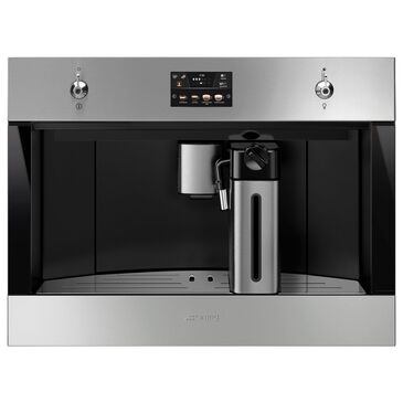 SMEG Classic 24" Coffee Machine in Stainless Steel, , large