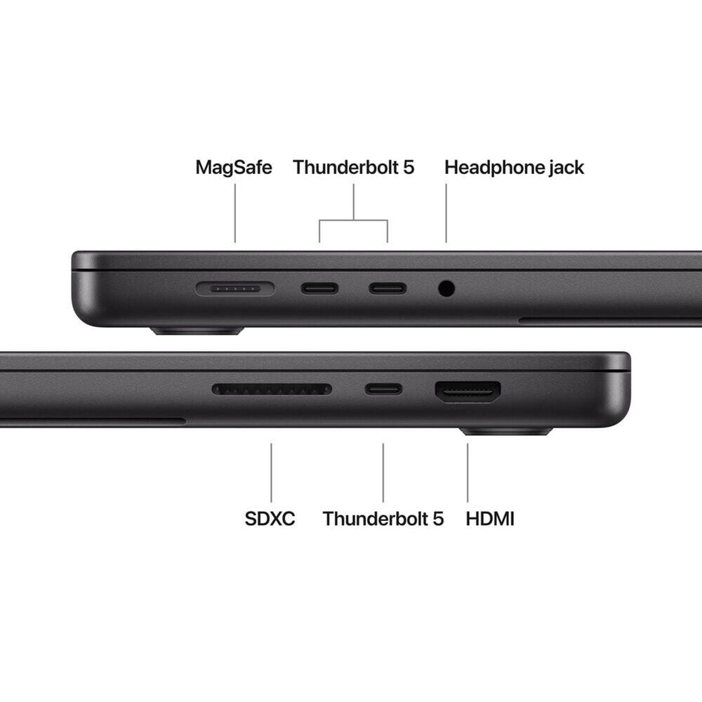 Apple 16" MacBook Pro | Apple M5 Pro chip - 18-core CPU and 20-core GPU - 24GB RAM - 1TB SSD in Space Black with 3-Year AppleCare+, , large