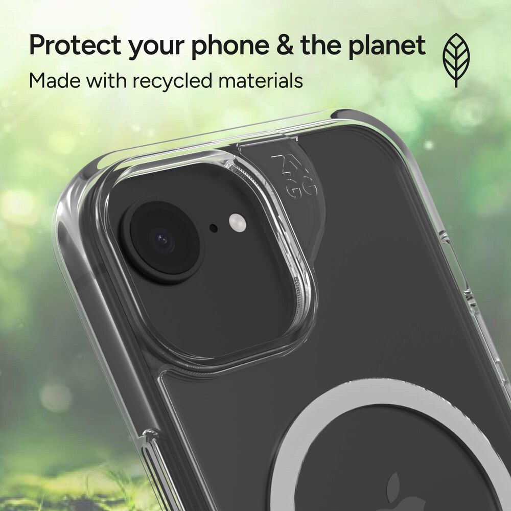 Zagg Crystal Palace Snap MagSafe Case for Apple iPhone 16e/15/14/13 in Clear, , large