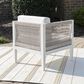 Linon Home Decor Claiborne Patio Arm Chair in Soft White, , large