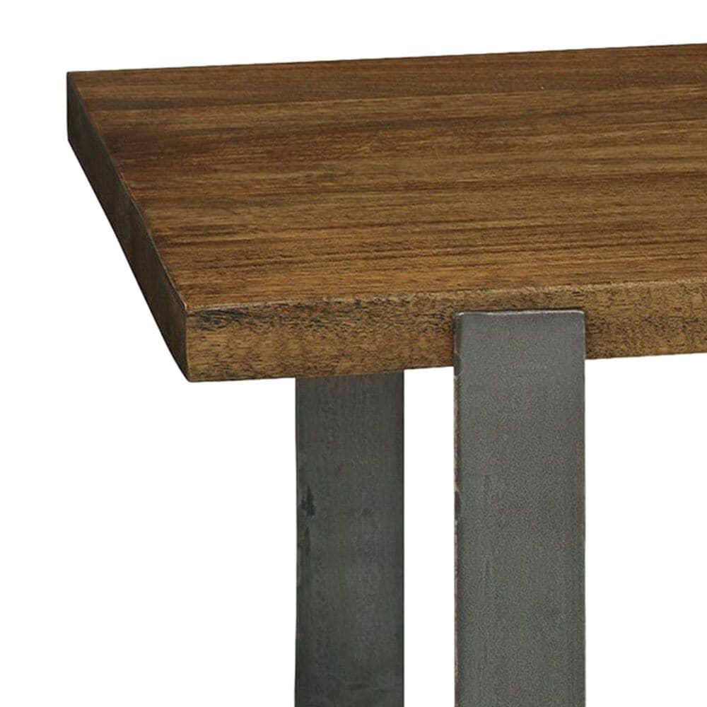 Hekman Bedford Park Iron Strap Leg Coffee Table in Brown and Black, , large