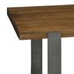 Hekman Bedford Park Iron Strap Leg Coffee Table in Brown and Black, , large