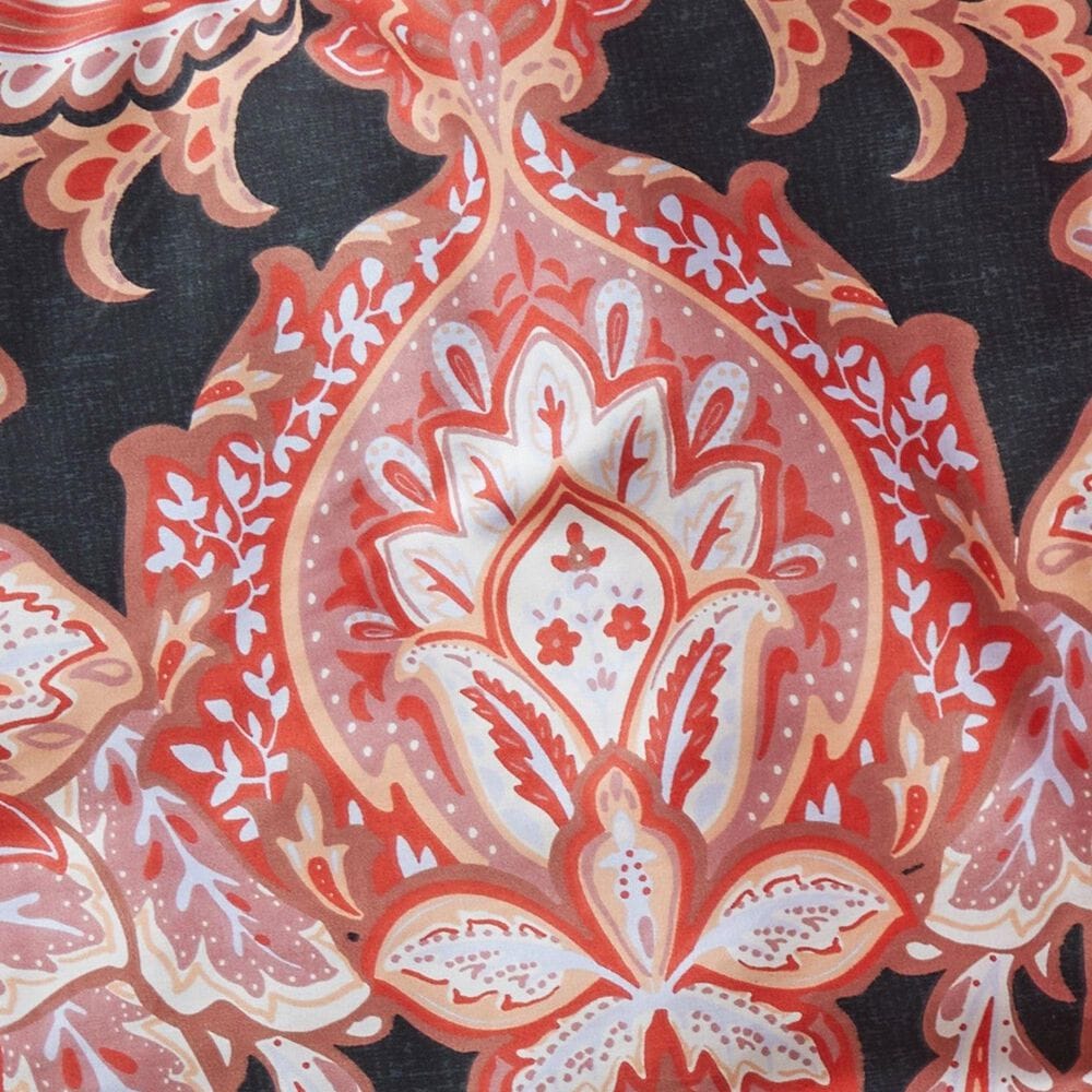 Peking Handicraft Rhapsody 2-Piece Twin/Twin XL Comforter Set in Black and Pink, , large