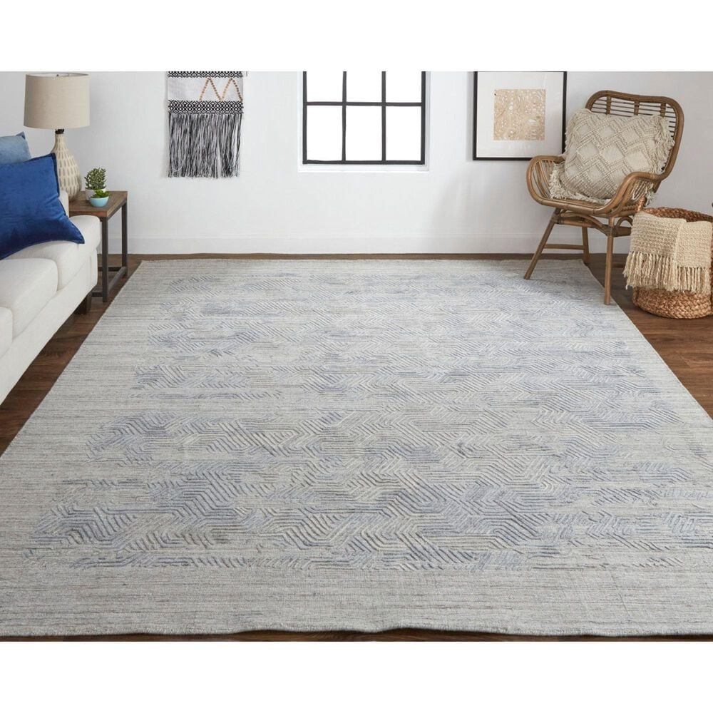Feizy Elias 3&#39;6&quot; x 5&#39;6&quot; Blue and Gray Area Rug, , large