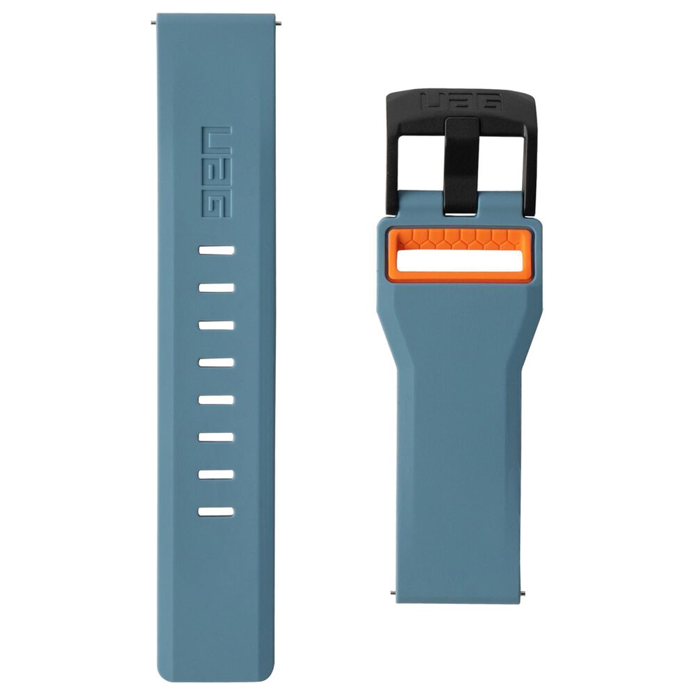 UAG Civilian Silicone Watch Strap for Galaxy Watch 46mm in Slate and Orange, , large