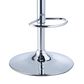 Parkerville Furniture Line Quilted Back Adjustable Swivel Bar Stool in Chrome and Black, , large