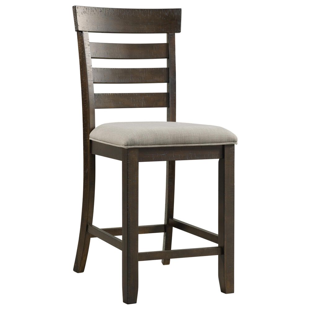 Mayberry Hill Colorado 6-Piece Counter Dining Set in Brown, , large