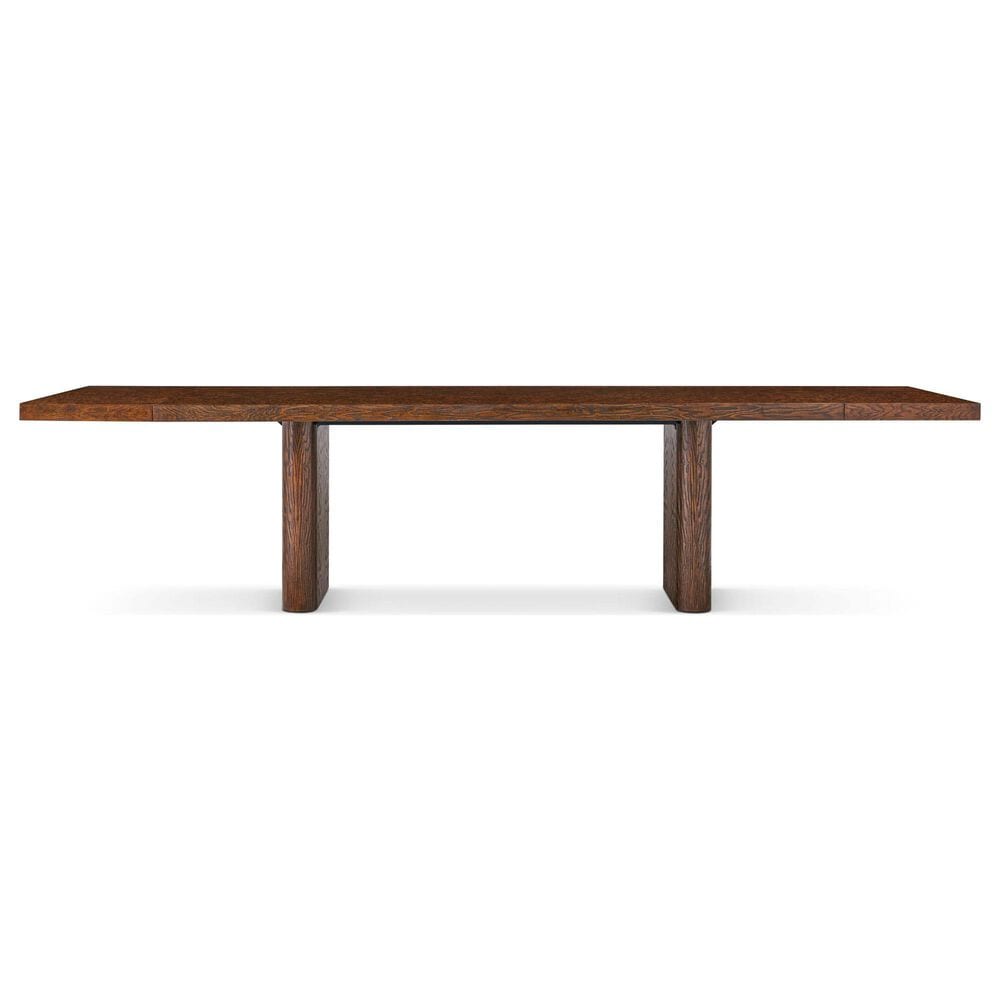 Theodore Alexander Kesden Dining Table in Pyramid Brown - Table Only, , large