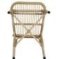 Hearth and Haven Outdoor PE Wicker Dining Chair in Natural (Set of 2), , large