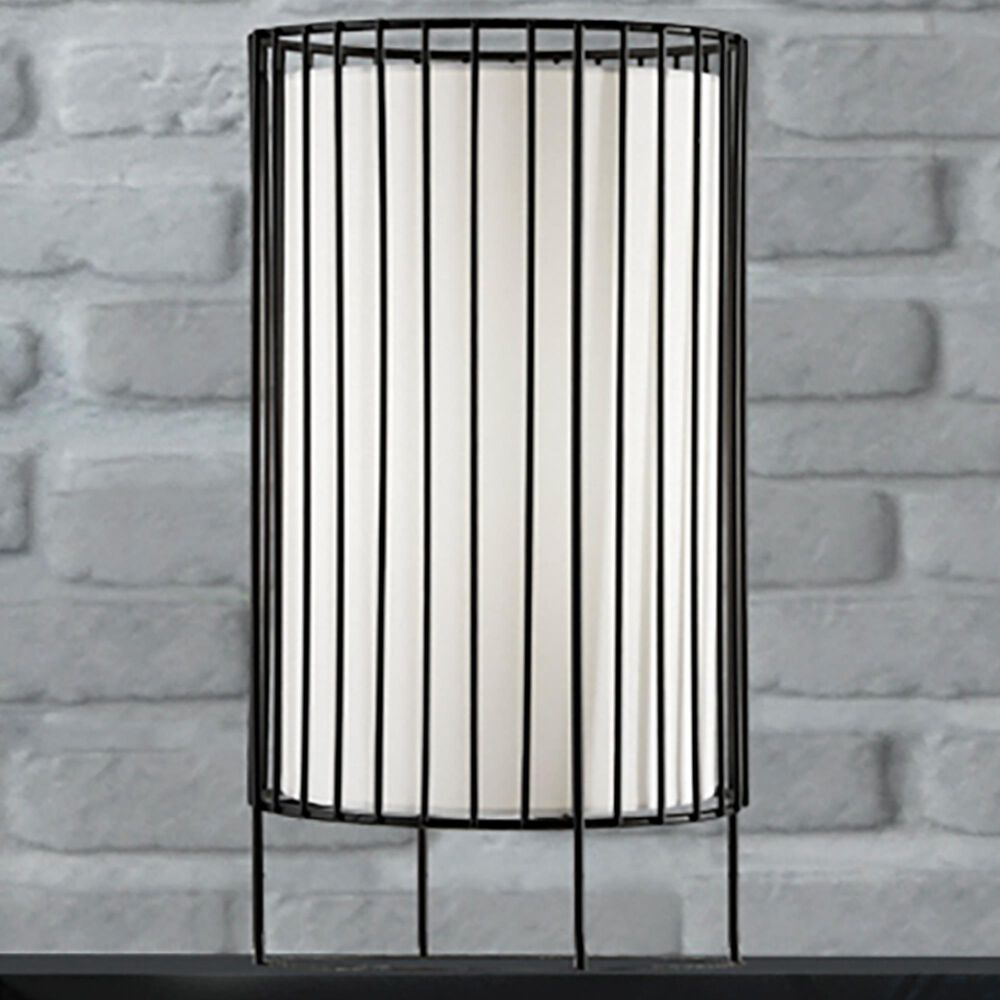 Adesso Vaughn Table Lantern in Black, , large