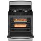 Amana 30" Freestanding Gas Range with Easy-Clean Glass Door in Stainless Steel, , large