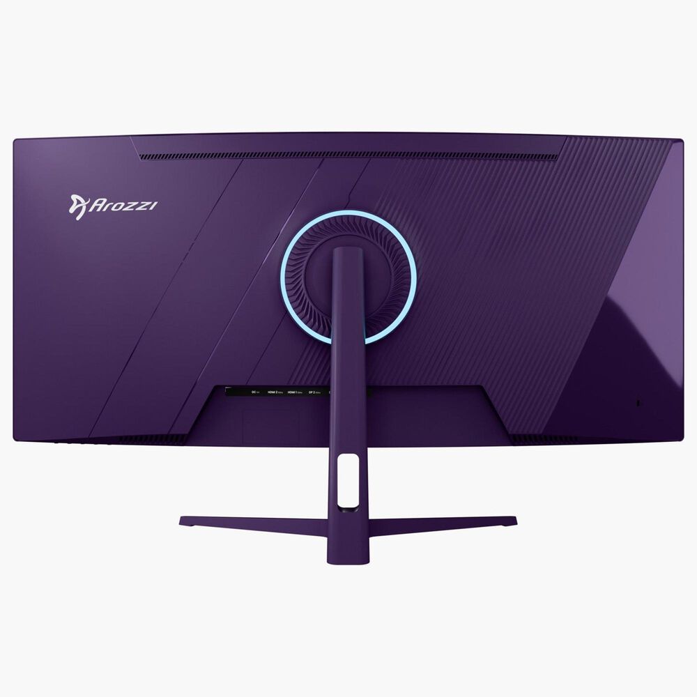 Arozzi Nova 34" Curved VA 165Hz Gaming Monitor in Purple, , large