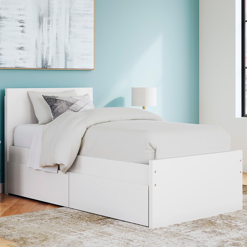 Ashley Onita Twin Storage Bed in White, , large