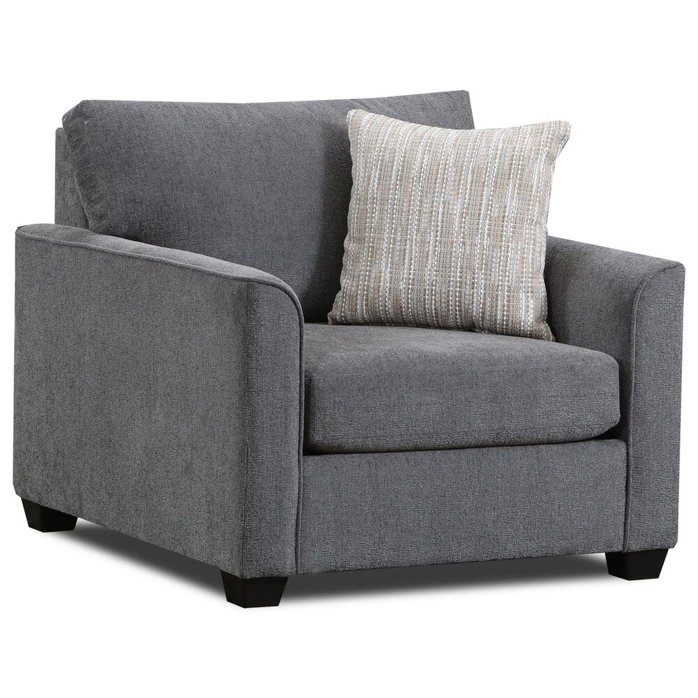 Northwestern Irving Arm Chair in Charcoal, , large