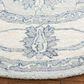 Safavieh Micro-Loop Traditional 5" Round Light Blue and Ivory Area Rug, , large