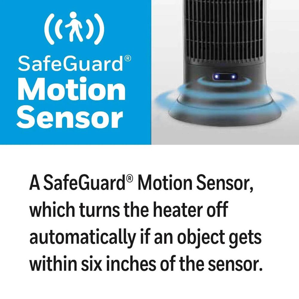 Honeywell Digital Ceramic Tower Heater with Motion Sensor in Dark Grey, , large