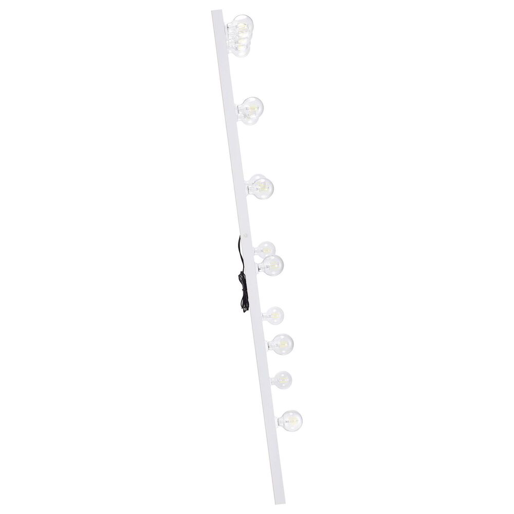 Coaster Zayan LED Lighting Floor Mirror in White Gloss &#40;Box 1&#41;, , large