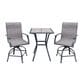 Global Note Collections Balfour 3-Piece Steel Balcony set in Gray and Black, , large